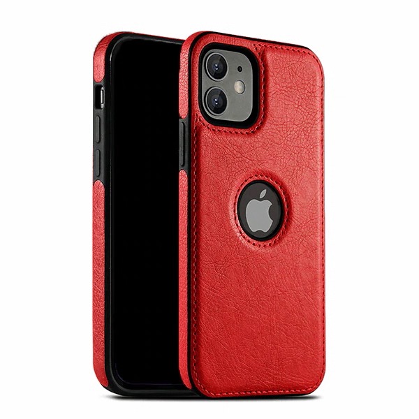 Capa Couro iPhone 14 Plus Vermelho – infinito loja