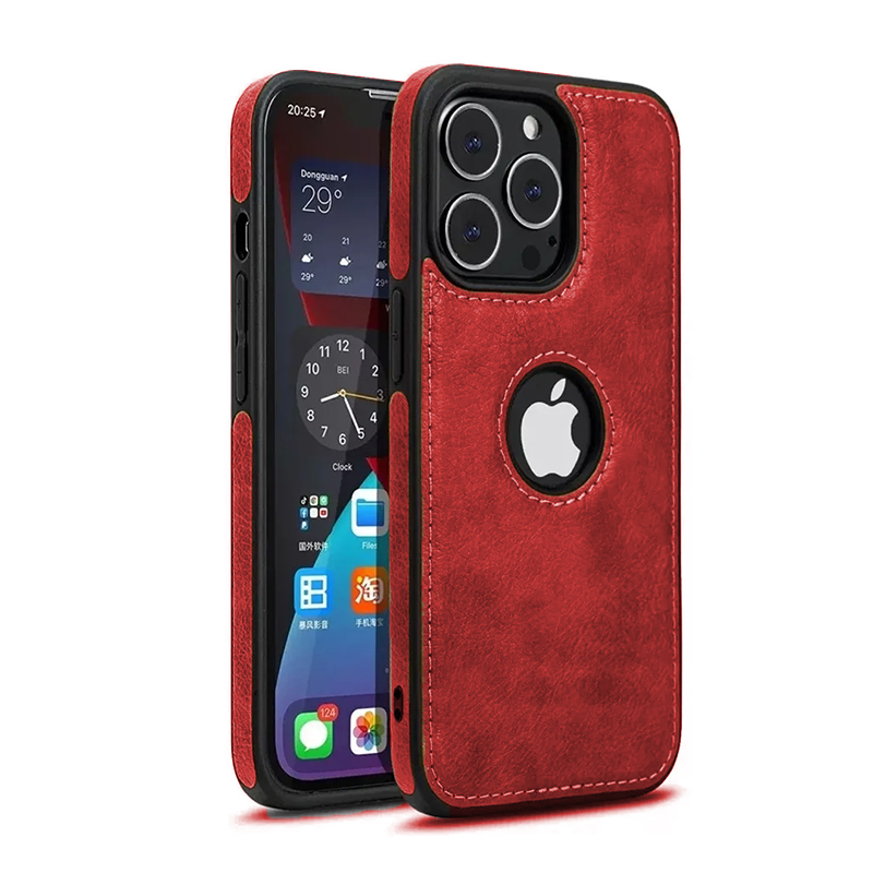 Capa Couro iPhone 13 Pro Max Vermelho – infinito loja